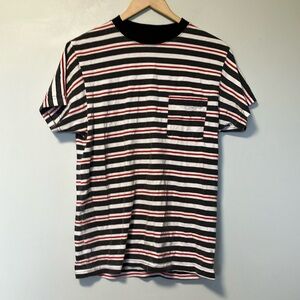 Noon Gonns Striped Black and Red Men's Shirt made in USA